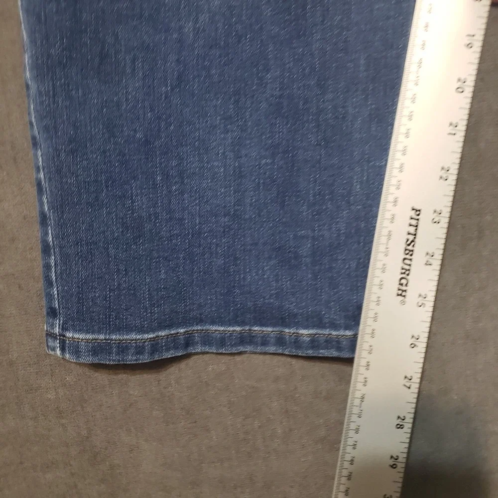 Lee Straight Leg Jeans Womens 24W Petite Blue Mid Rise Regular Fit‎ Denim